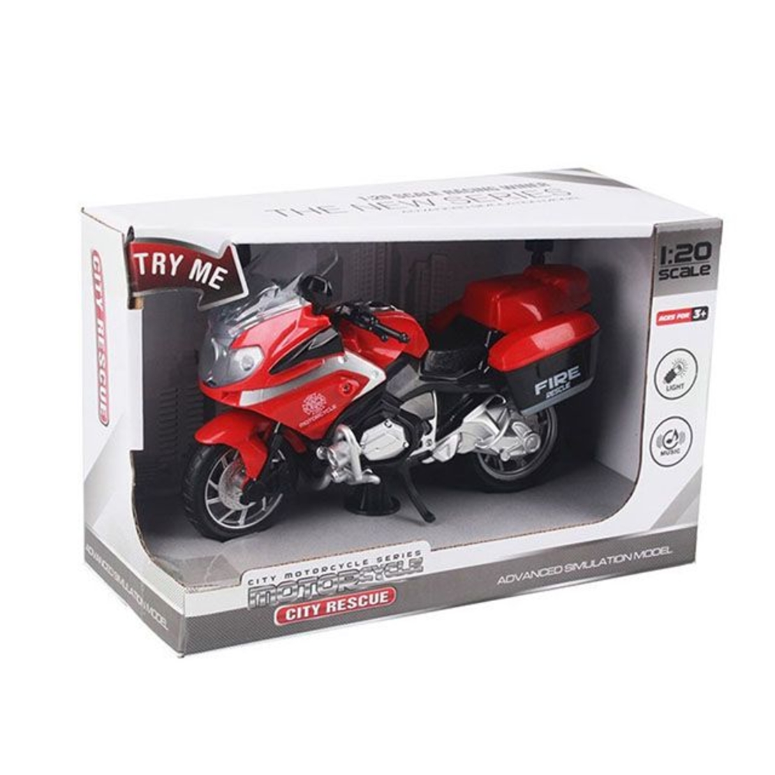 Мотоциклет Raya Toys City Rescue 661-012D