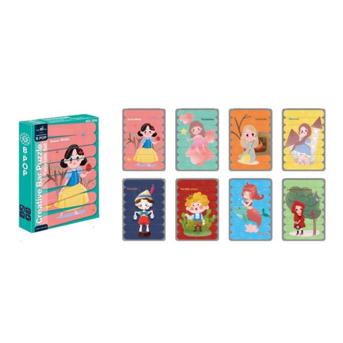 Пъзел Raya Toys Приказни герои 8 в 1, 32 части
