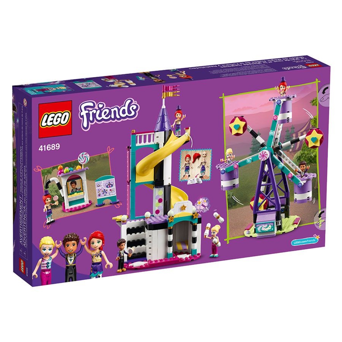 LEGO® Friends Магическо виенско колело и пързалка 41689