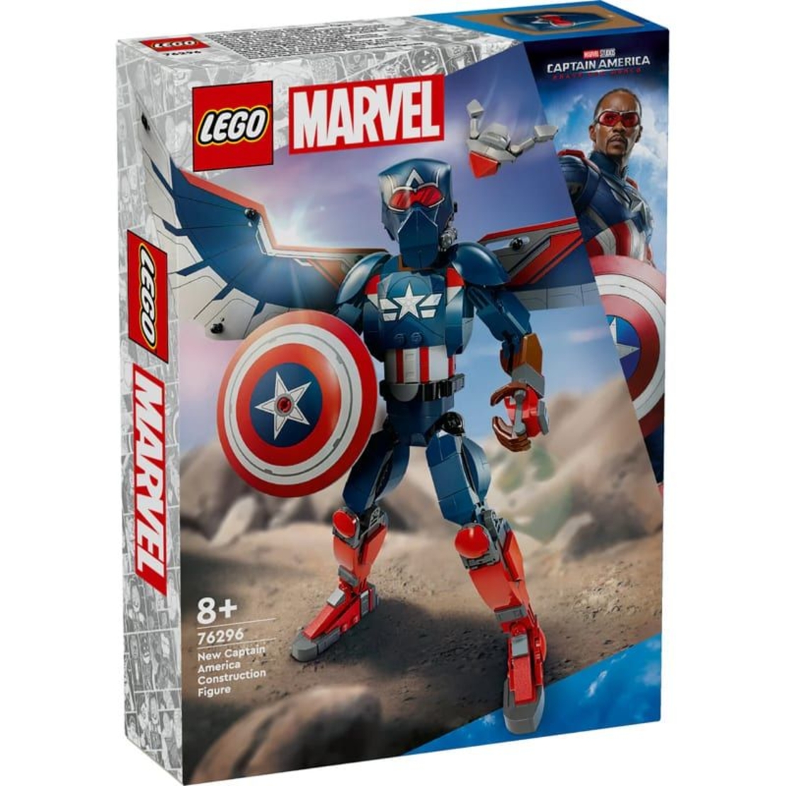 LEGO® Marvel Фигура за изграждане: Капитан Америка 76296
