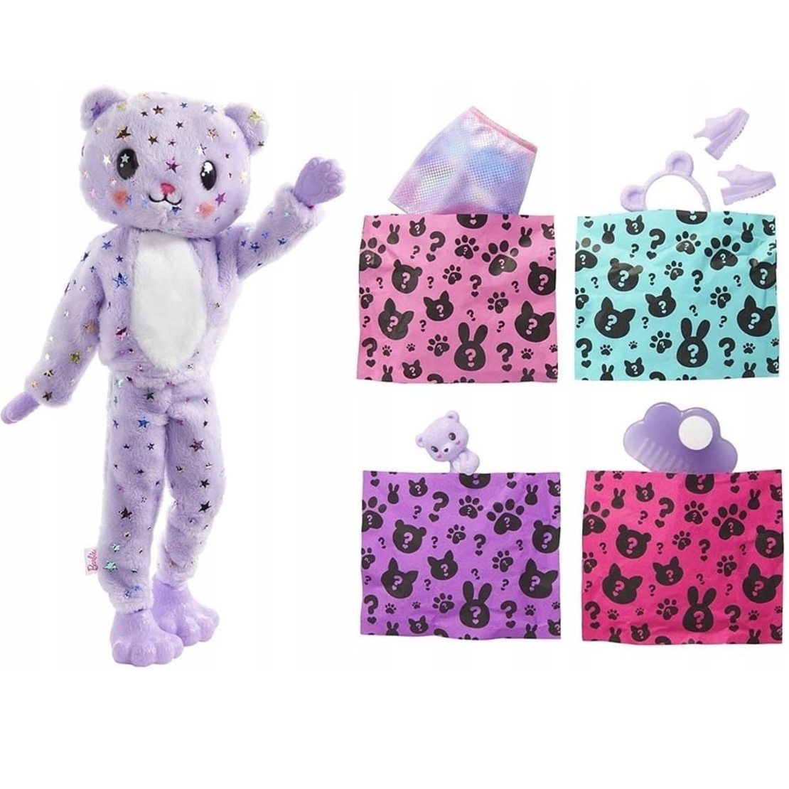 Кукла изненада Mattel Barbie Cutie Reveal Teddy Bear с 10 изненади