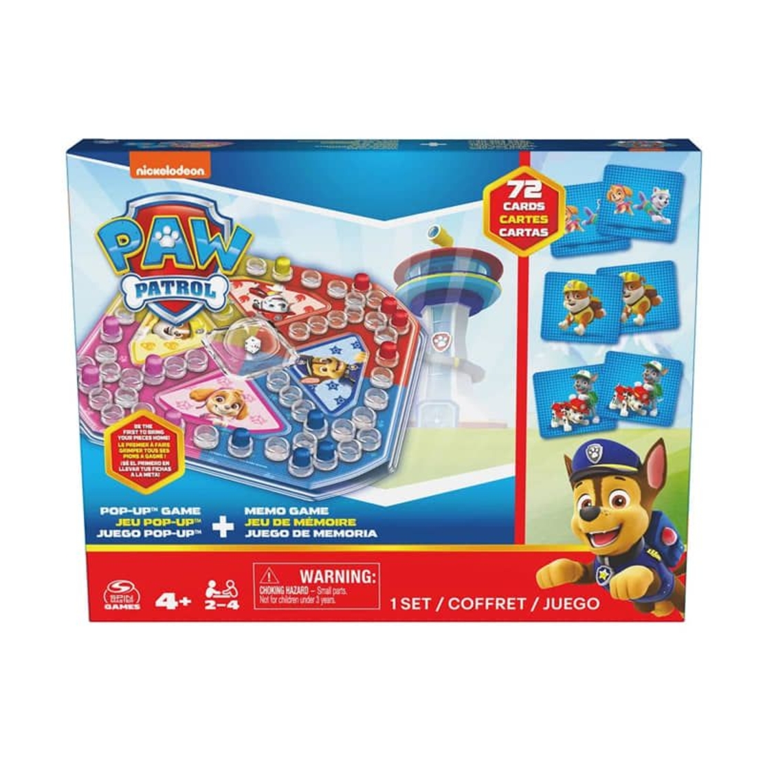 Комплект игри Spin Master Paw Patrol Pop Up & Memo Game
