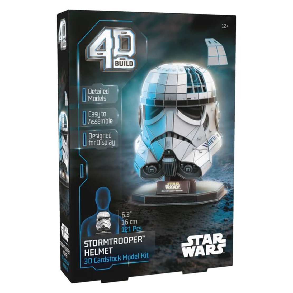 Модел за сглобяване Spin Master 4D Build Star Wars Stormtrooper Helmet, 121 ч.