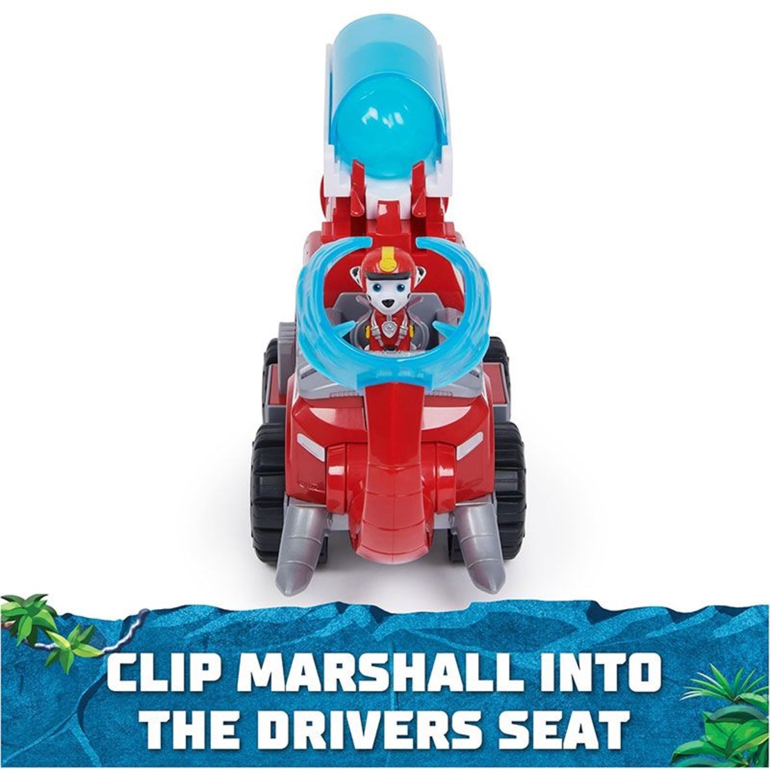 Игрален комплект Spin Master Paw Patrol Jungle Pups Пожарна и фигурка на Маршал