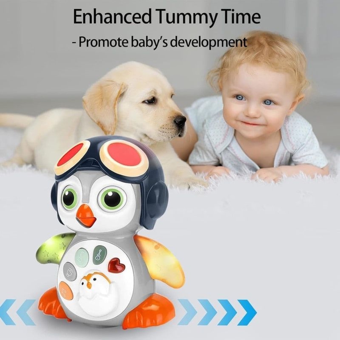 Бебешко интерактивно пингвинче Raya Toys Rocking Penguin, с музика и звуци