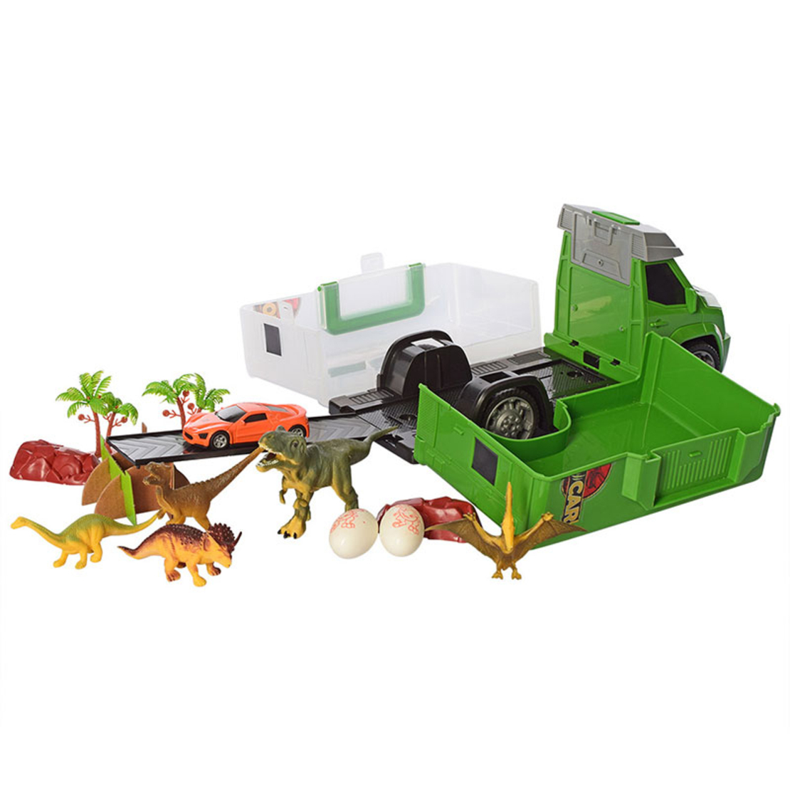 Писта Raya Toys Камион Dino Car със светлини и звуци