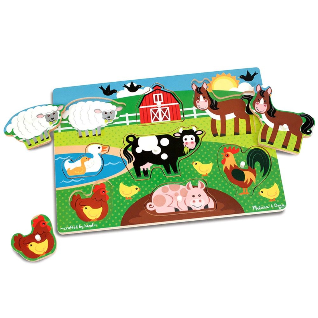Дървен пъзел Melissa and Doug Ферма 19050