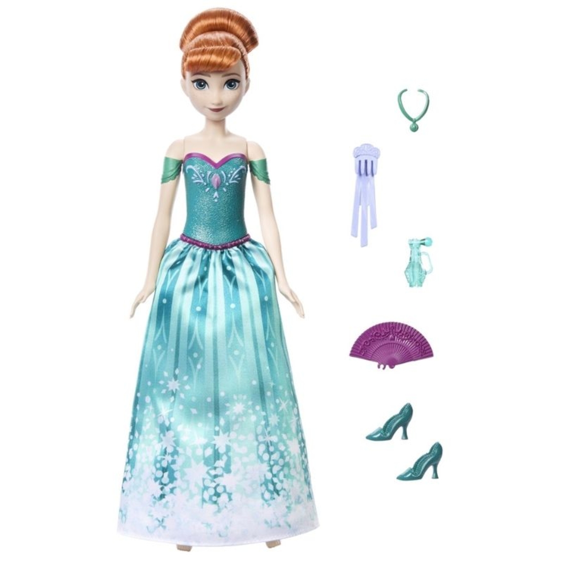 Кукла Mattel Disney Frozen Anna Spin & Reveal, с аксесоари