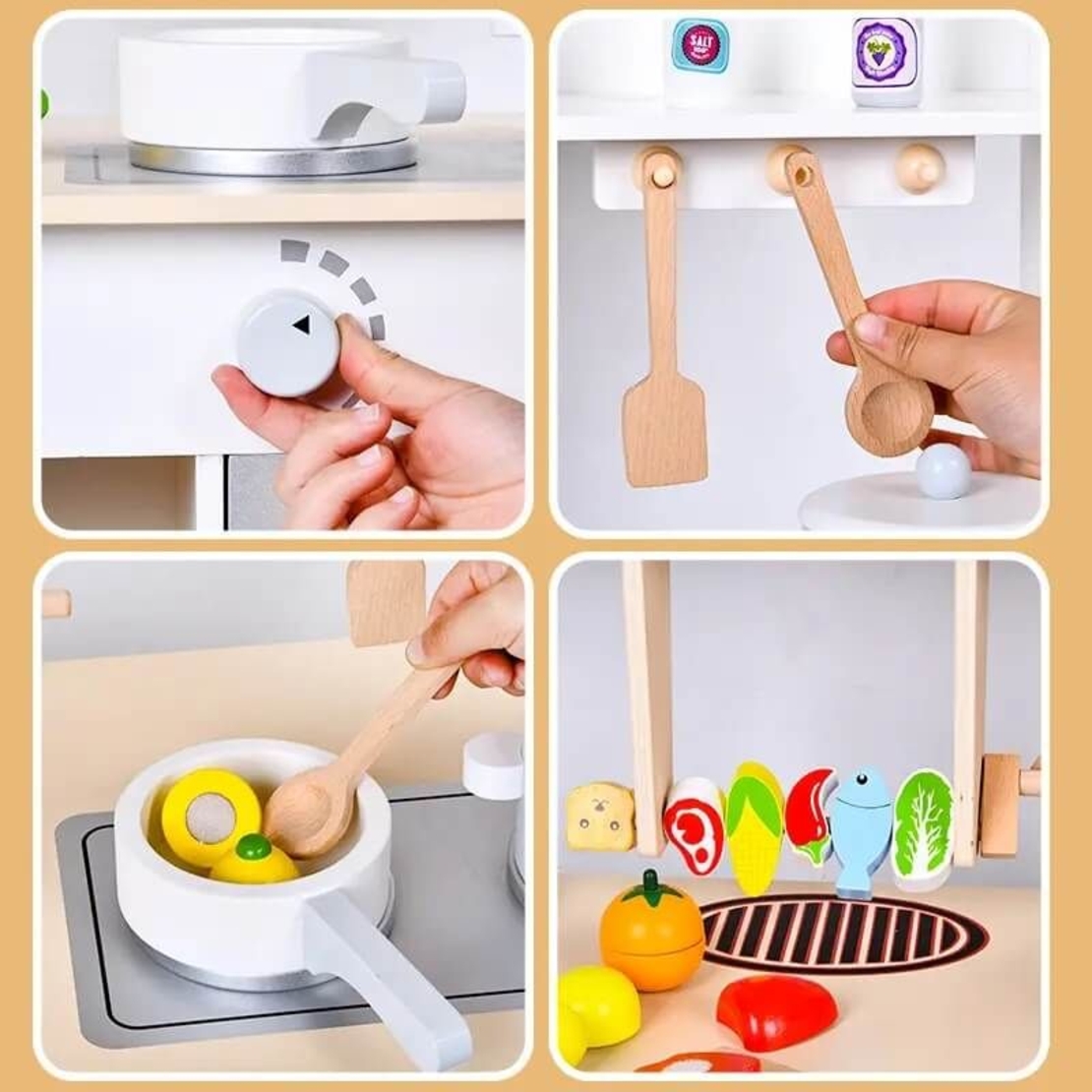 Дървена детска кухня Raya Toys Японски Стил C