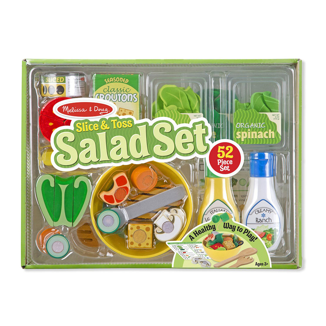 Дървен сет за салата Melissa and Doug 19310