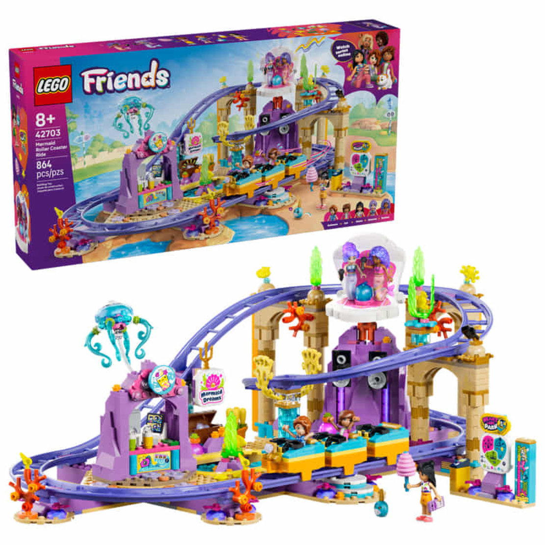 LEGO® Friends Скоростно влакче с русалка 42703