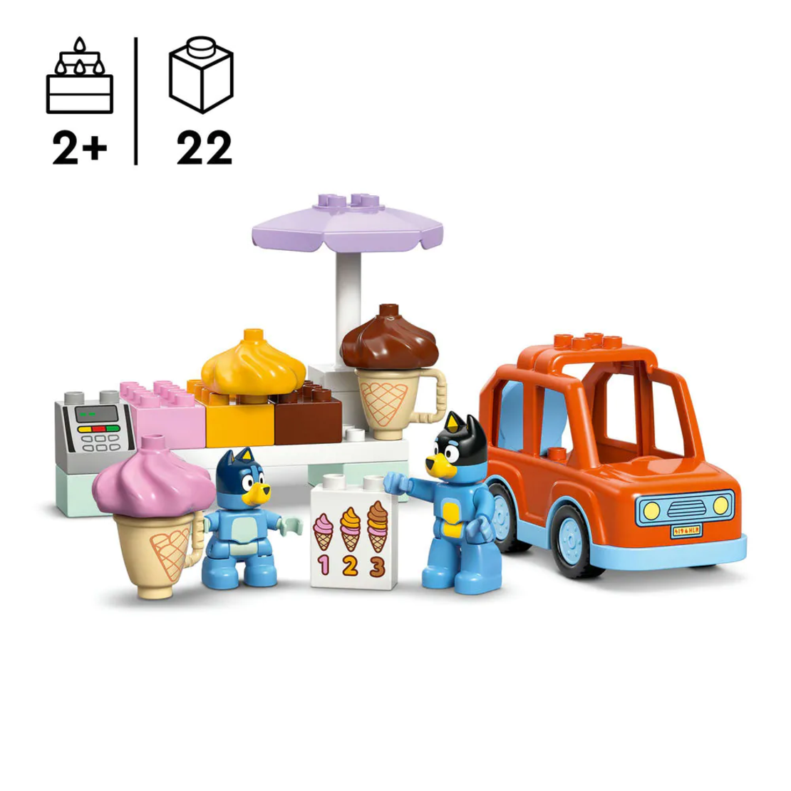 LEGO® DUPLO® Bluey сладоледено приключение с Блуи 10458
