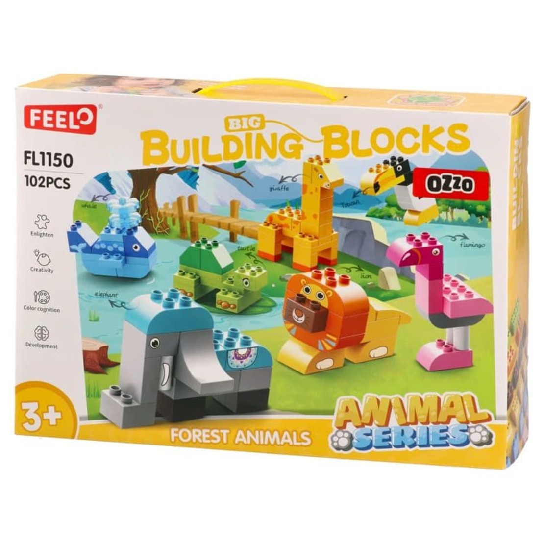 Конструктор Feelo Animal Series Forest Animals, 102 ч.