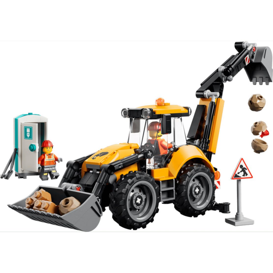 LEGO® City Жълт багер със задна лопата 60480