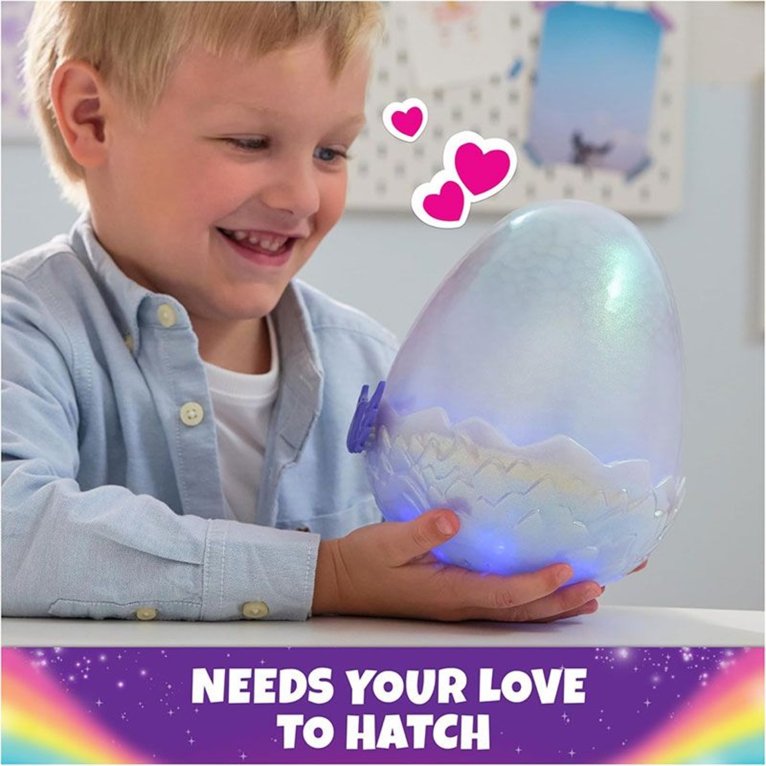 Интерактивна играчка изненада в яйце Spin Master Hatchimals Alive Mystery Hatch Draggle, със светлини и звуци