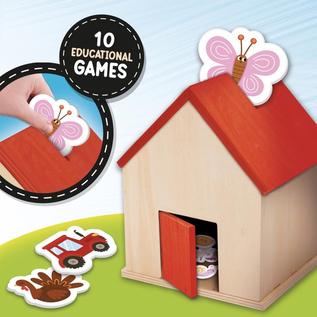 Образователна игра Lisciani Montessori Baby Wood On The Farm