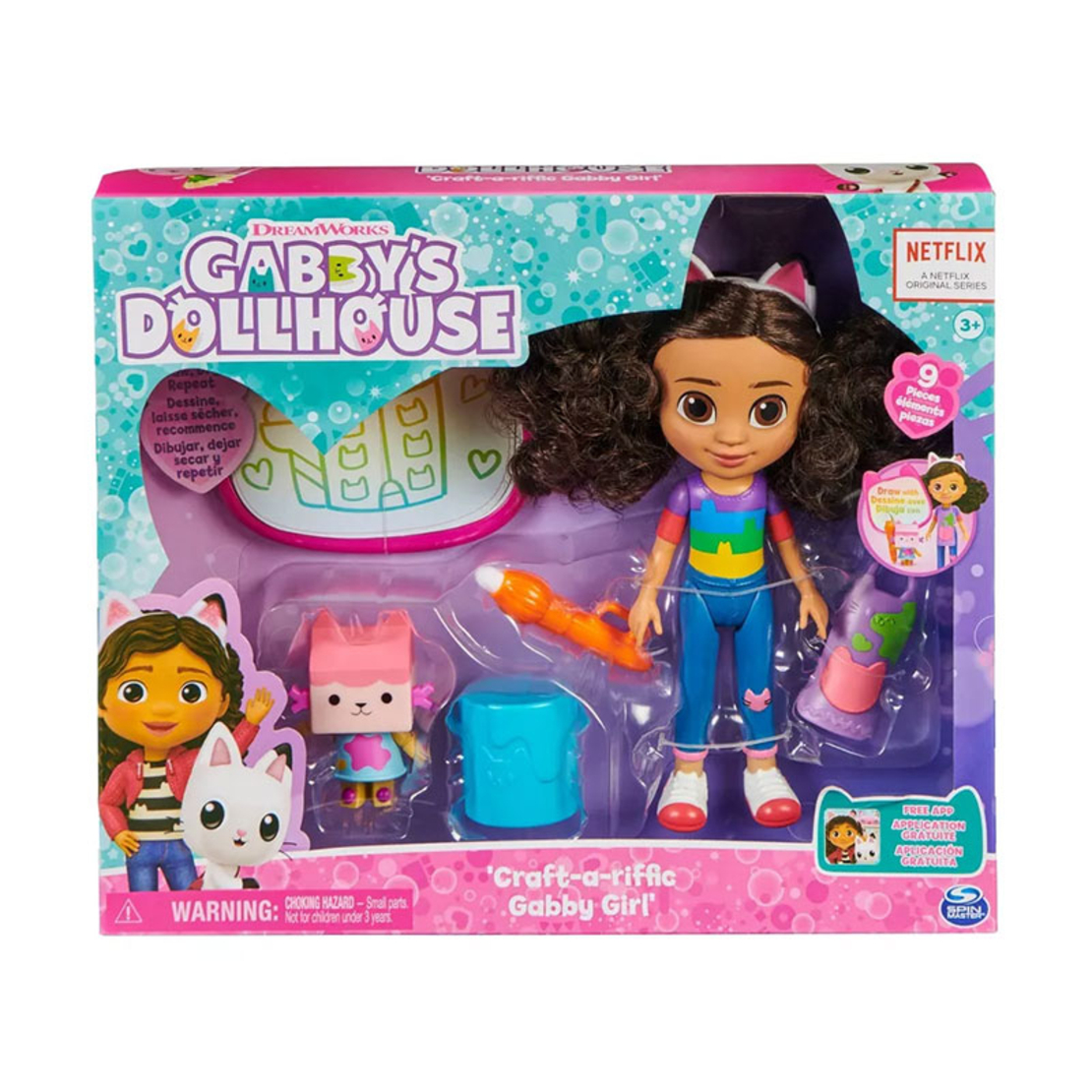 Комплект кукла Spin Master Gabby's Dollhouse Craft-a-rific Gabby Girl с аксесоари