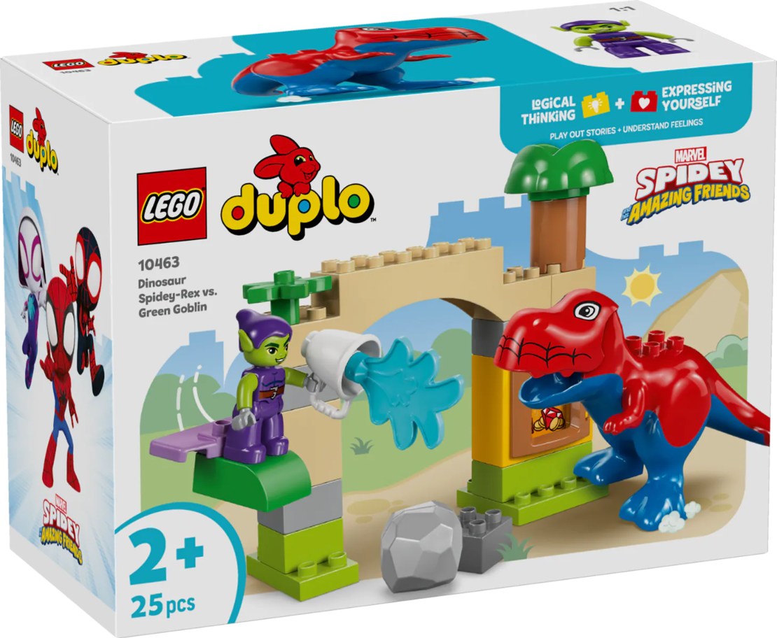 LEGO® DUPLO® Marvel Динозавър Спайди Рекс срещу Зелен гоблин 10463