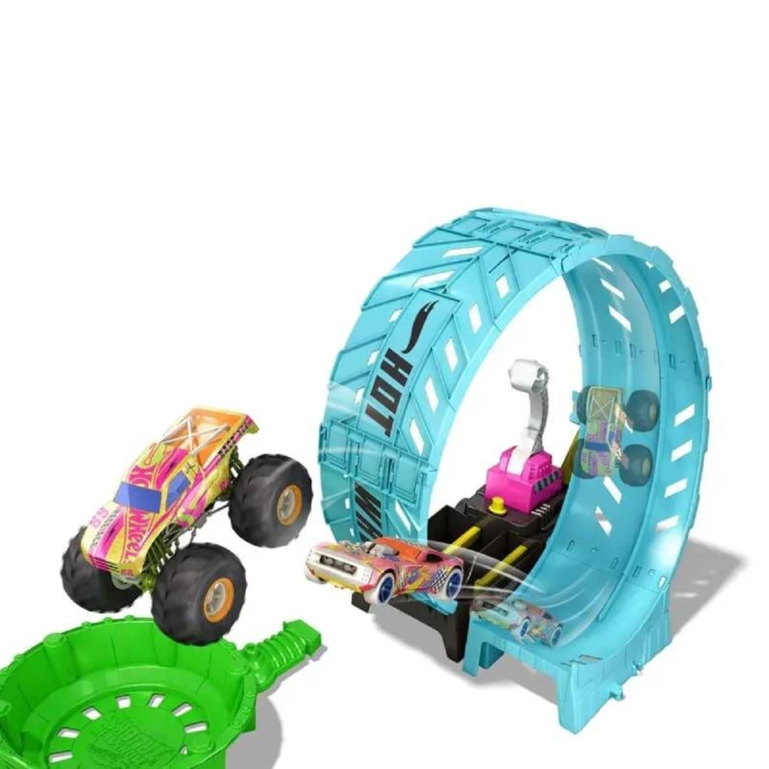 Детска писта Mattel Hot Wheels, Epic Loop Challenge, Светеща