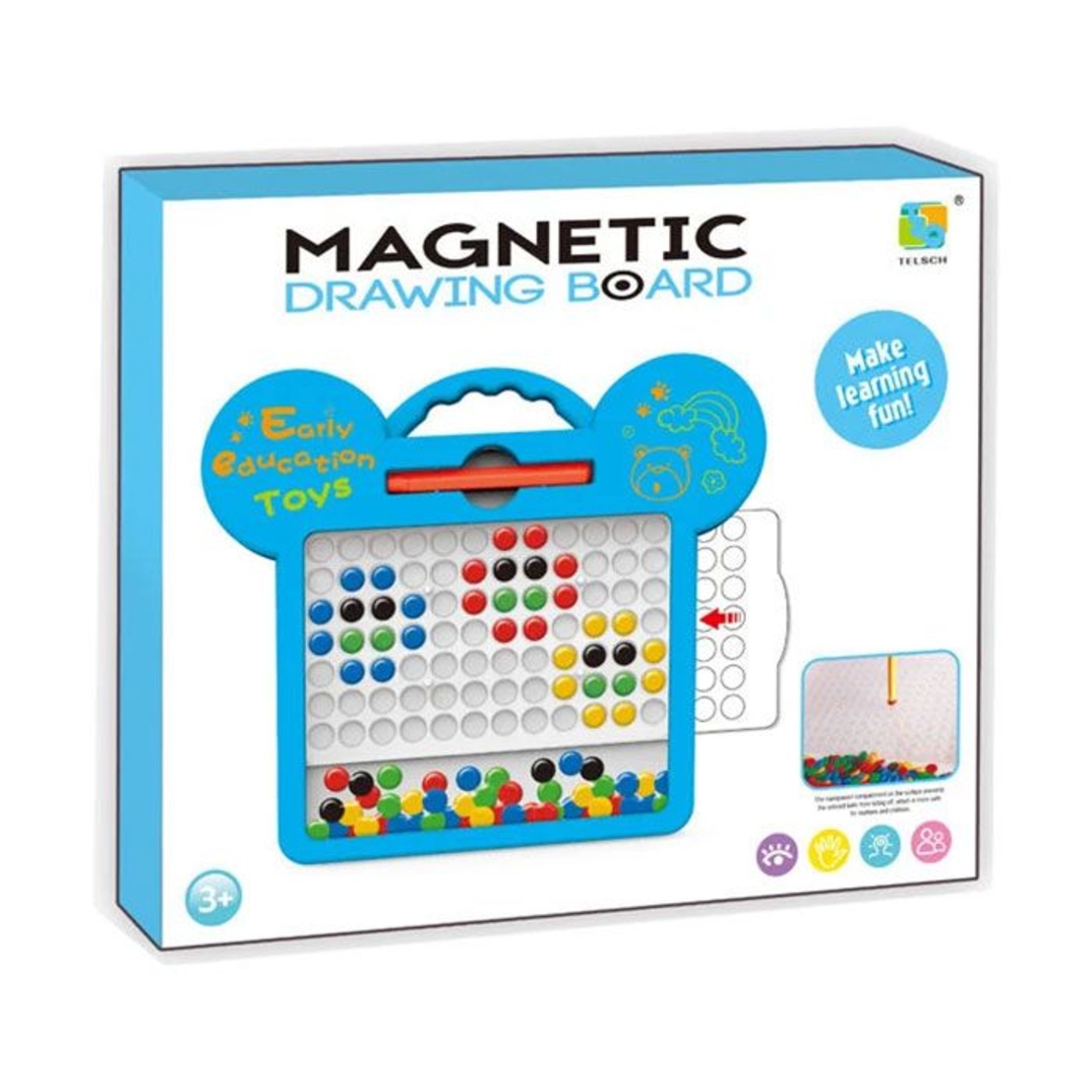 Детска магнитна мозайка Raya Toys с шаблони
