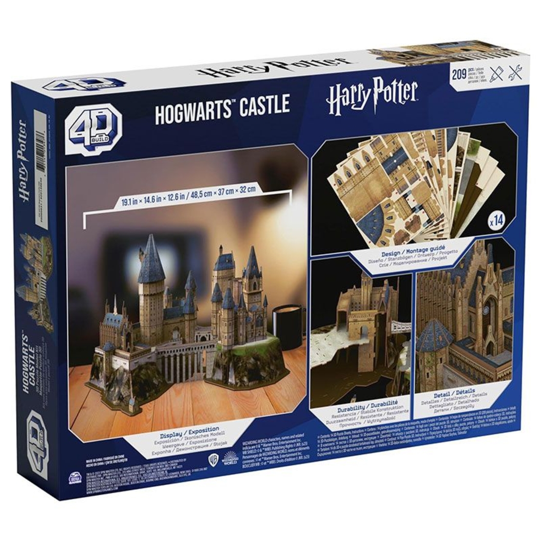 4D пъзел Spin Master Harry Potter Hogwarts Castle, 209 ч.