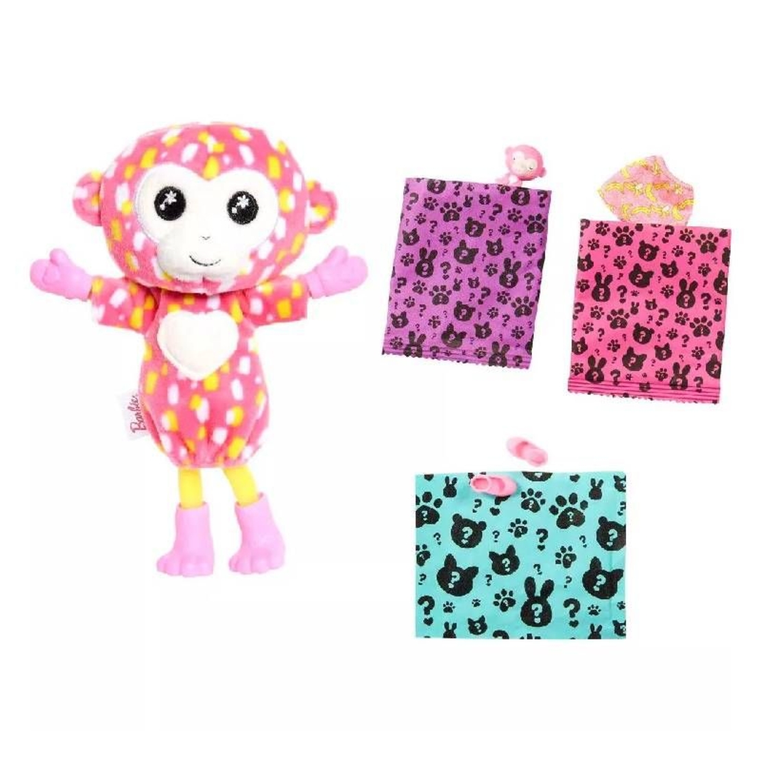 Кукла изненада Mattel Barbie Cutie Reveal Monkey, 7 изненади
