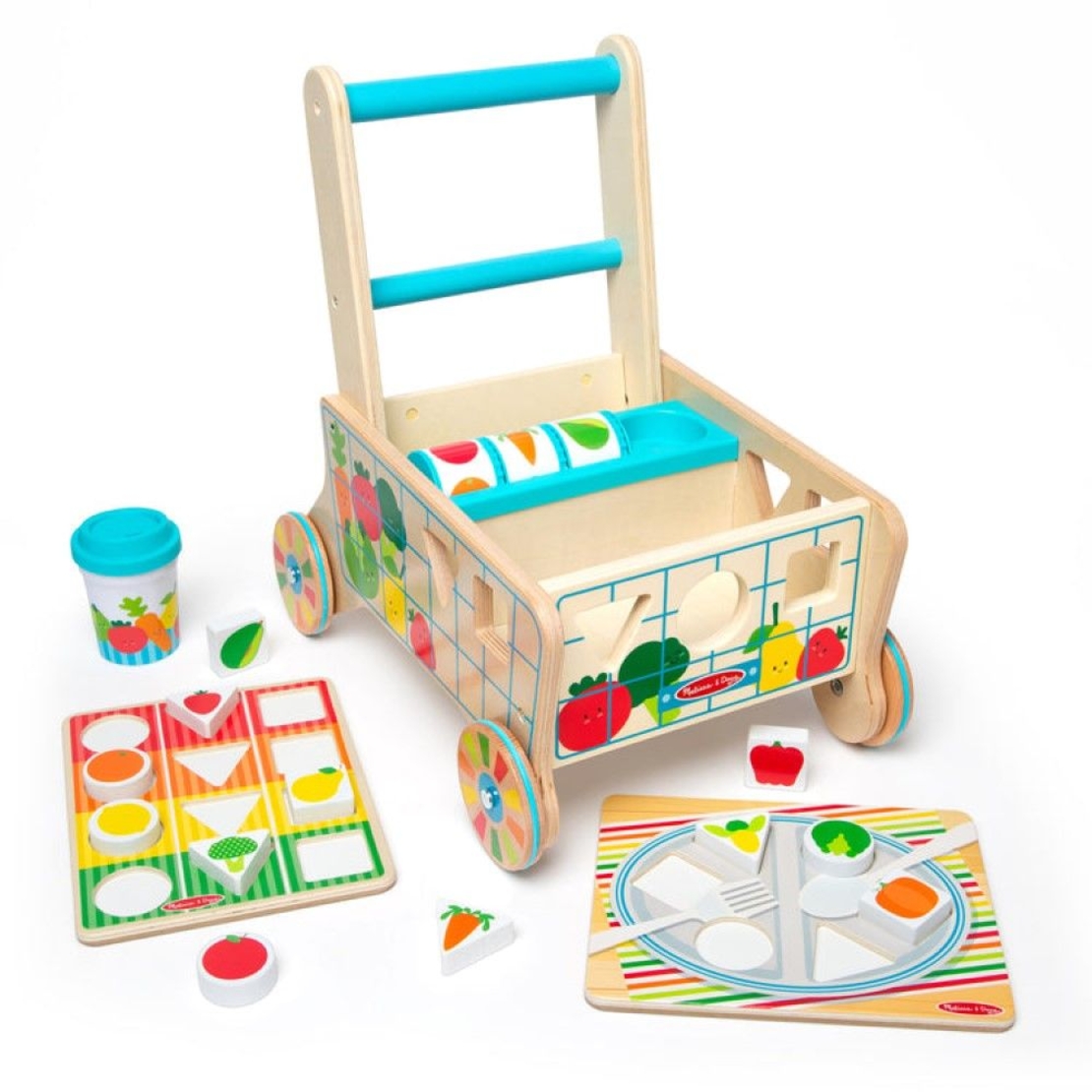 Дървен сортер Melissa and Doug Количка за хранителни стоки 30732