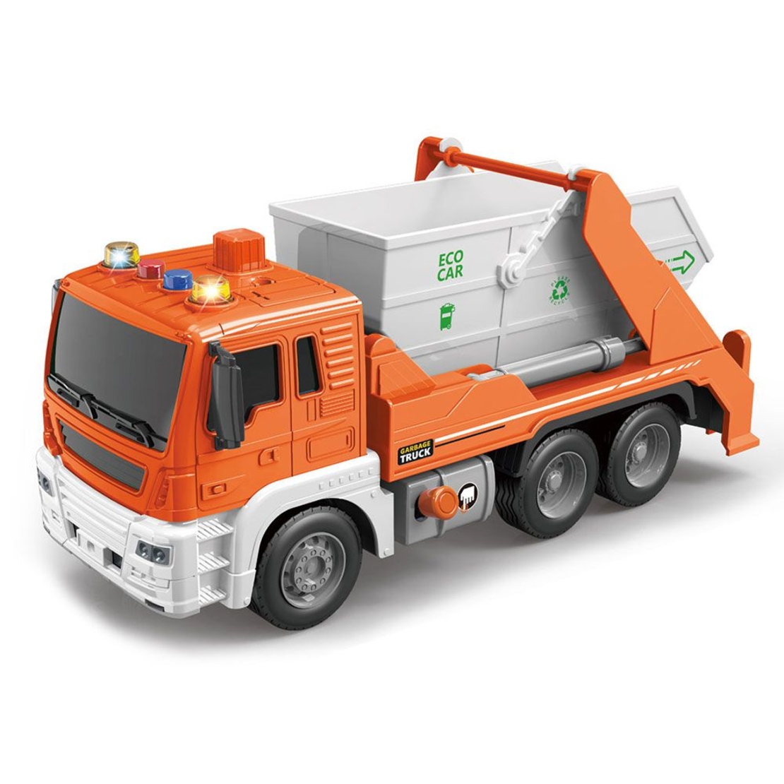 Детски камион за боклук Raya Toys Truck Car с музика и светлини, 1:16