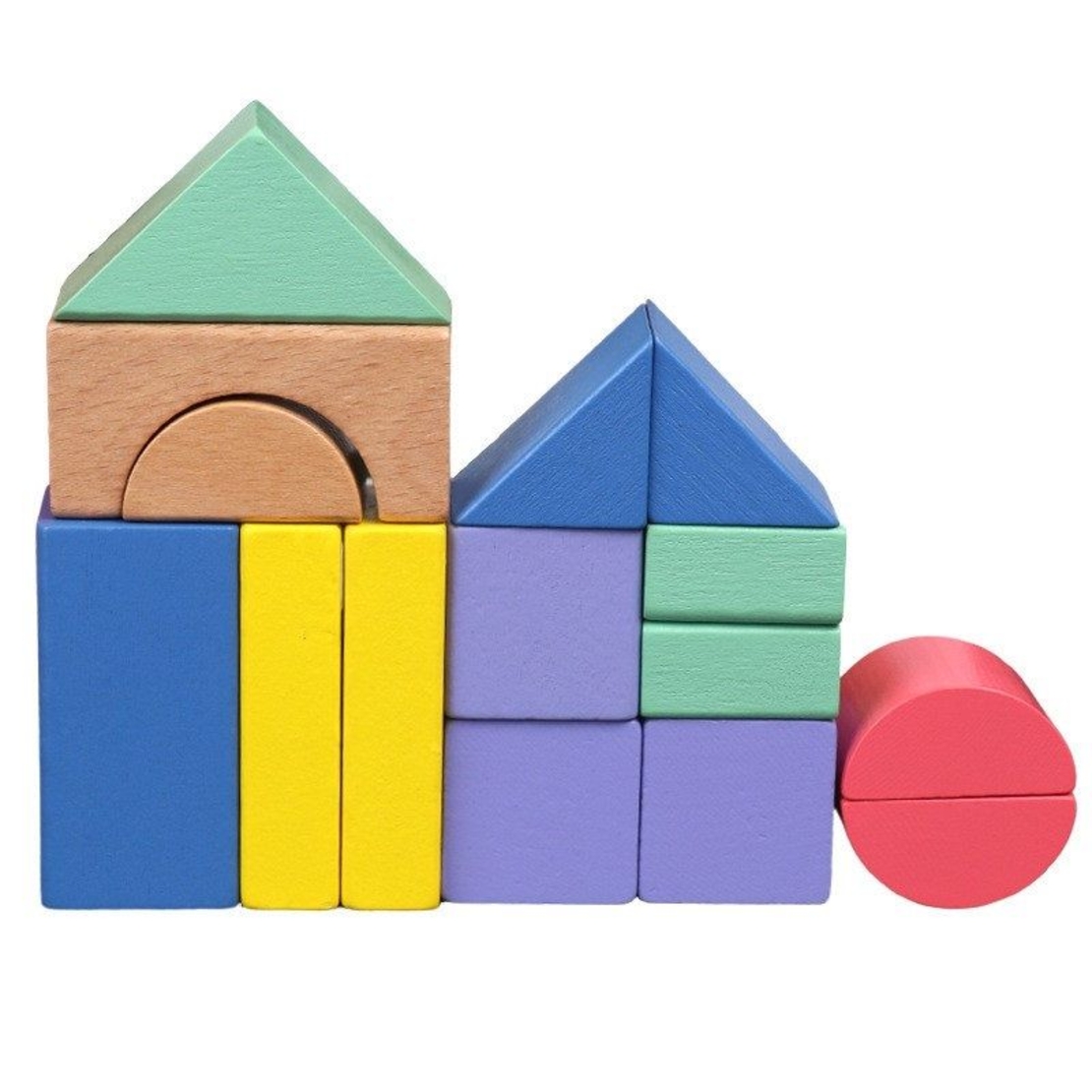 Raya Toys Дървени блокчета 15 части