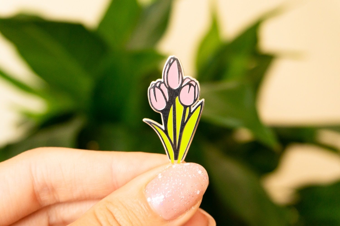 Значка - Пин - Creative Goodie - Pink tulip