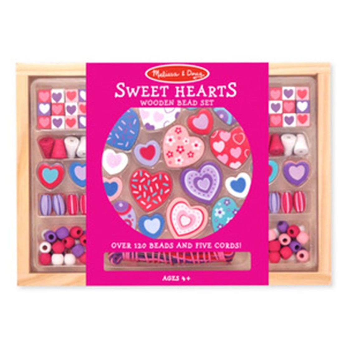 Дървени бижута сърчица Melissa and Doug 14175