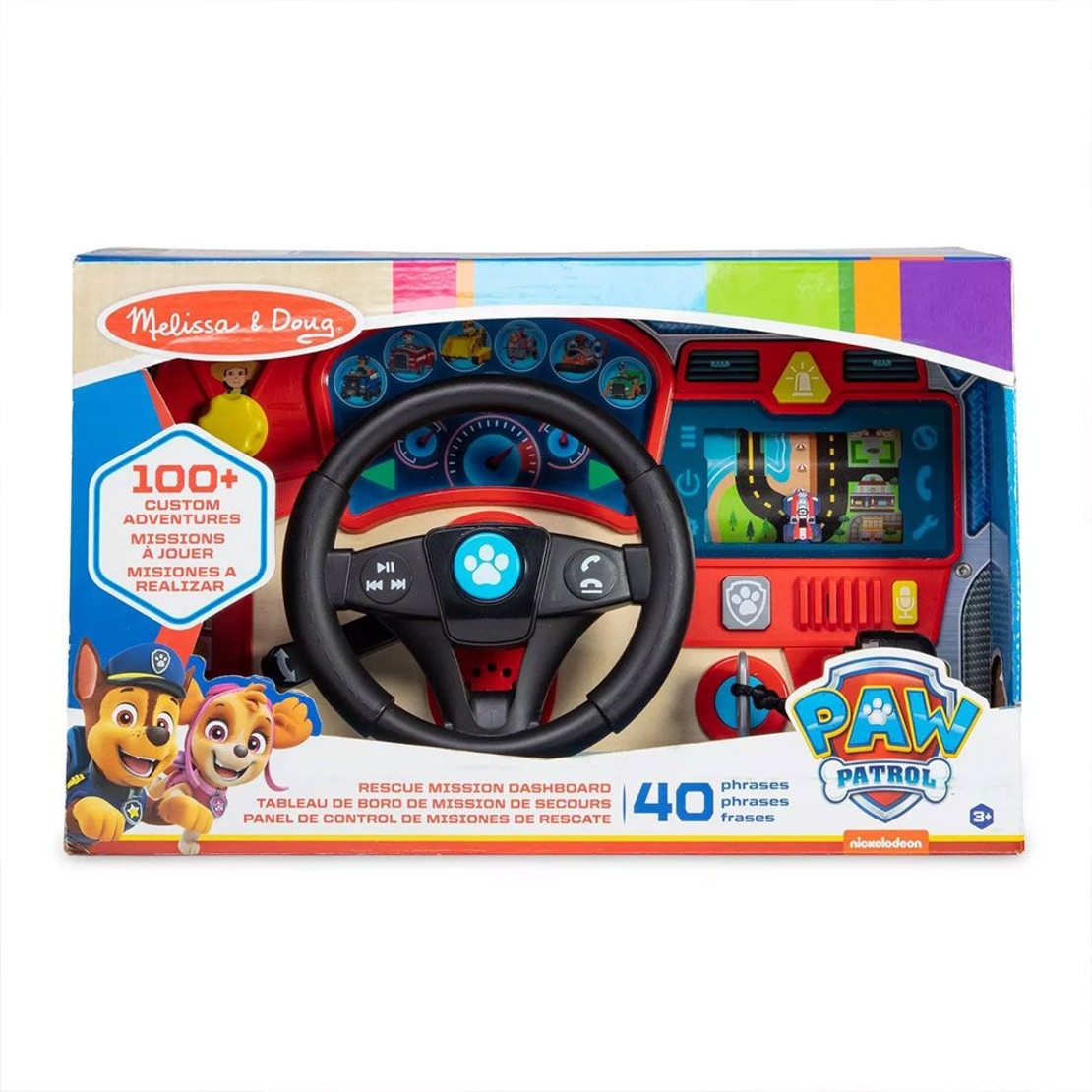 Дървено табло с волан Melissa and Doug Paw Patrol Rescue Mission, 100+ мисии