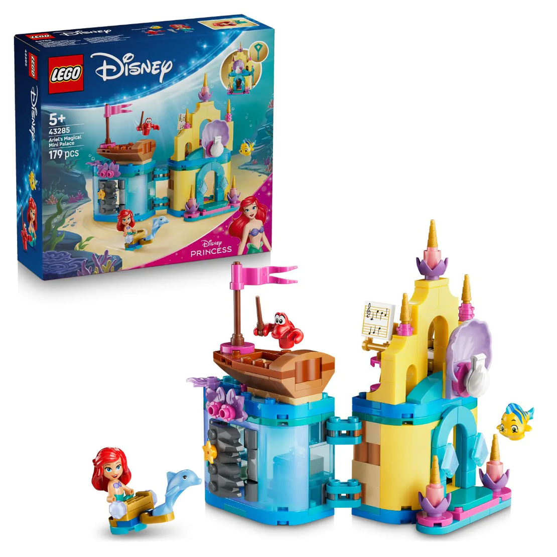 LEGO® Disney Princess Вълшебният минидворец на Ариел 43285