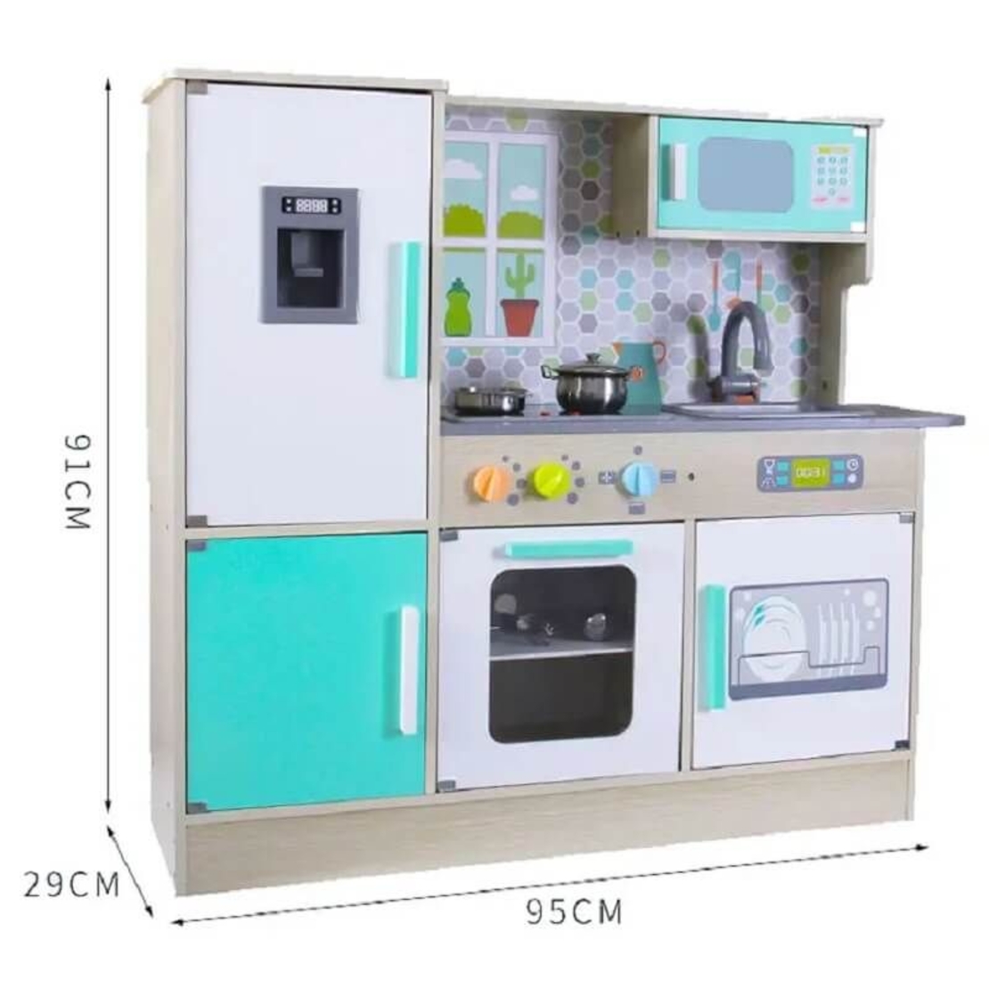 Дървена детска кухня Raya Toys Big Modern Kitchens
