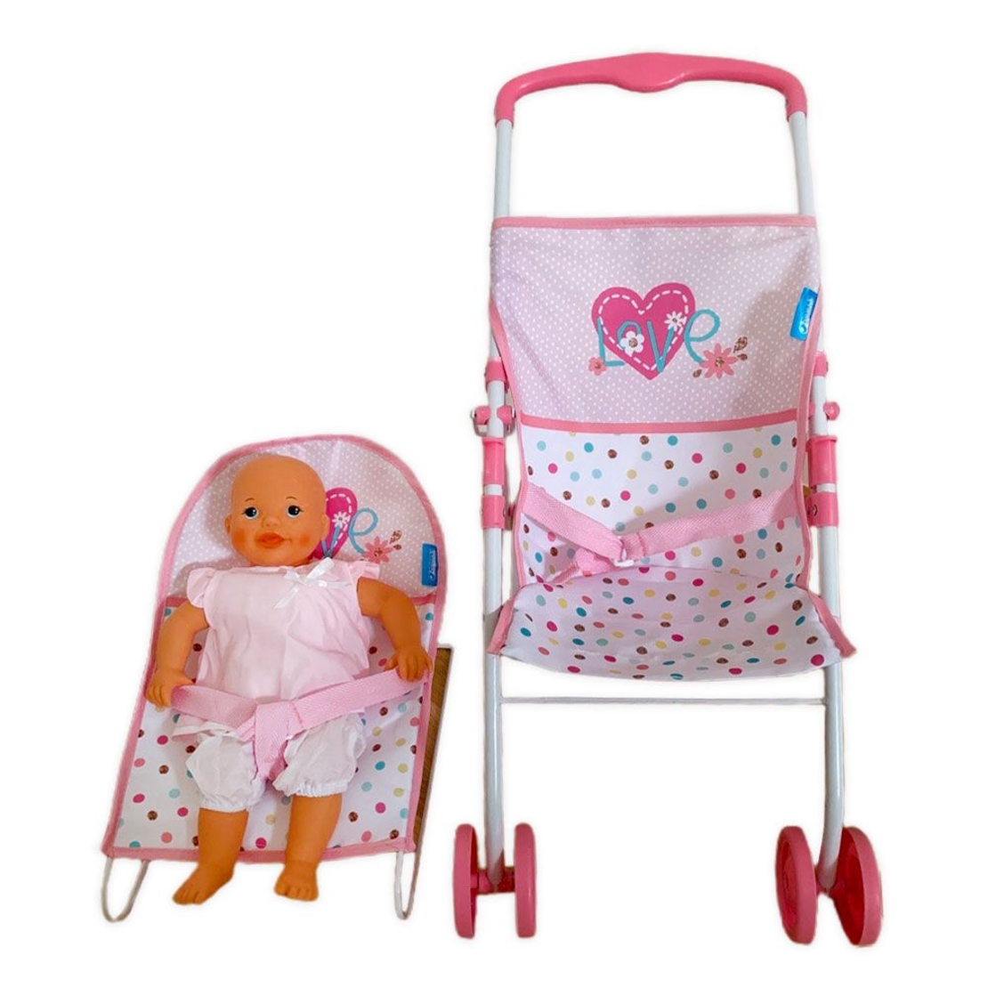 Игрален комплект Hauck Love количка, шезлонг и кукла