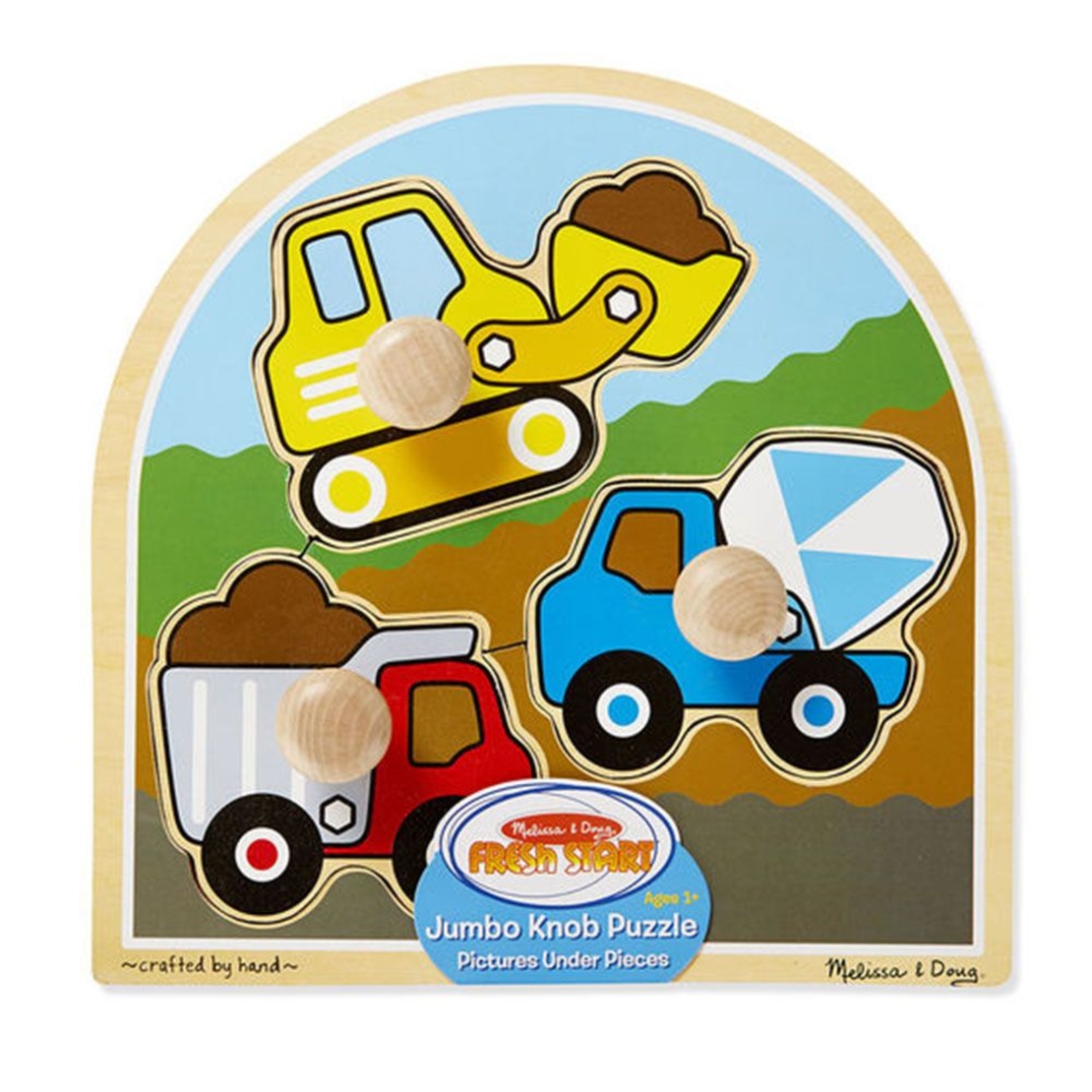Дървен пъзел Melissa and Doug Камиони 13395