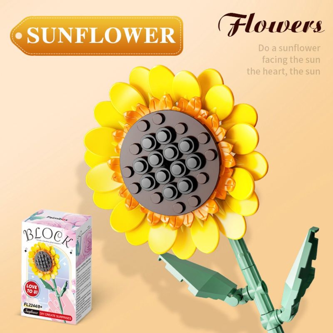 Конструктор Raya Toys Sunflower, 113 ч.
