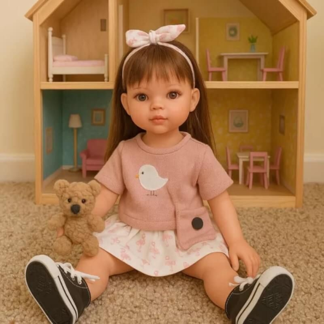 Кукла Antonio Juan Emily с розова блузка и мече 33 см, 25305