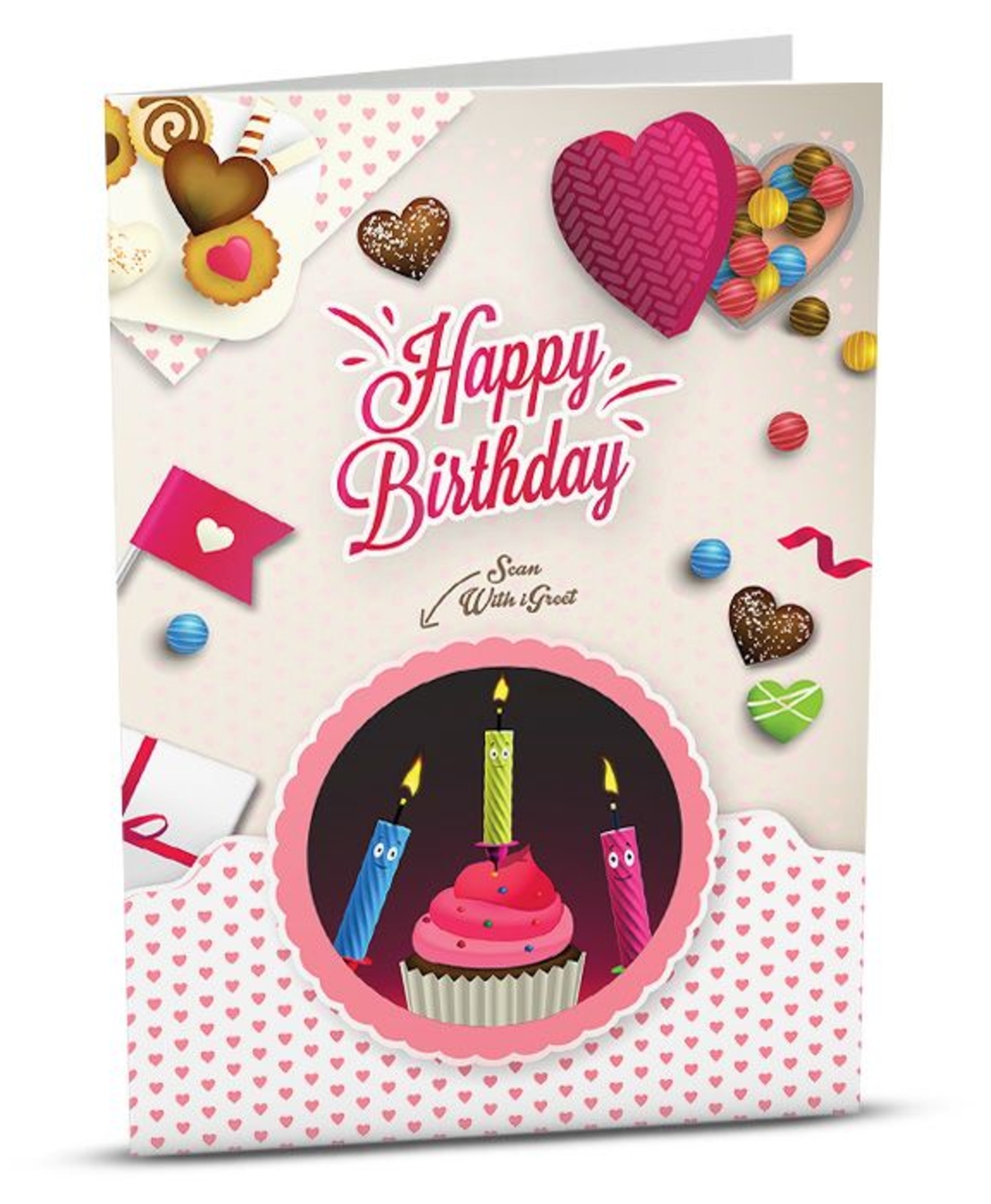 Поздравителна картичка iGreet - Празнични бонбони