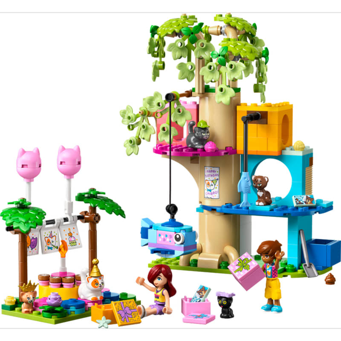 LEGO® Friends Котешко парти за рожден ден и дървесна къща 42666