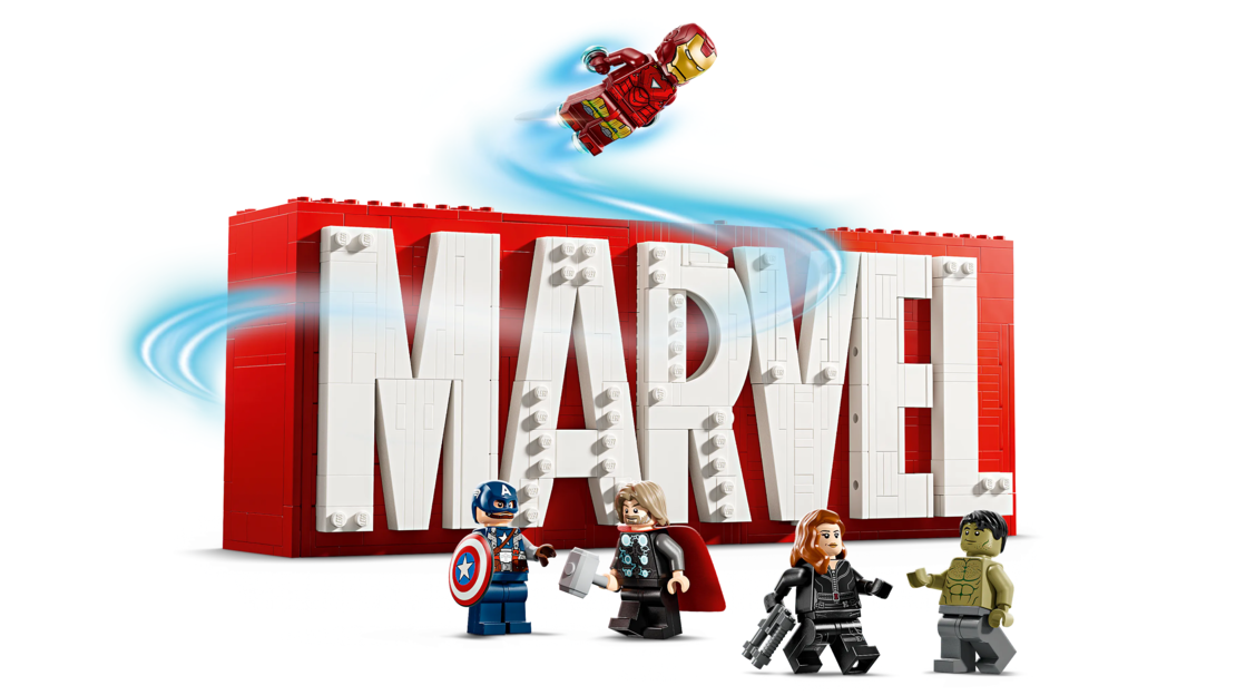 LEGO® Marvel Лого на MARVEL и минифигури 76313
