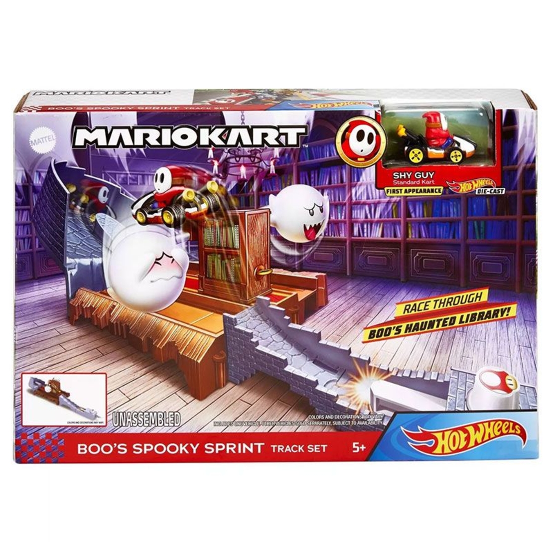 Писта Mattel Hot Wheels Mario Kart Boo's Spooky Sprint 3402399