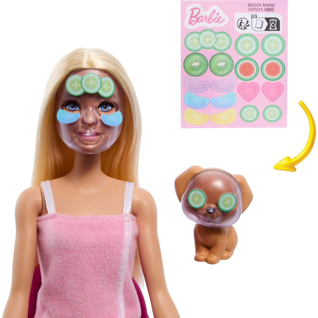 Игрален комплект Mattel Barbie кукла със спа аксесоари, HYV31