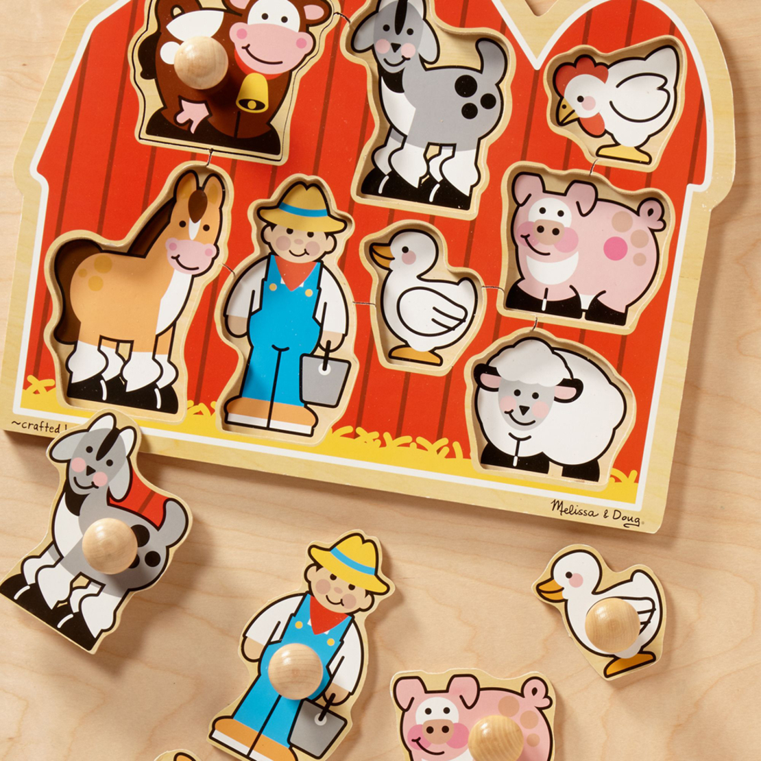 Дървен пъзел Melissa&Doug Ферма 13391