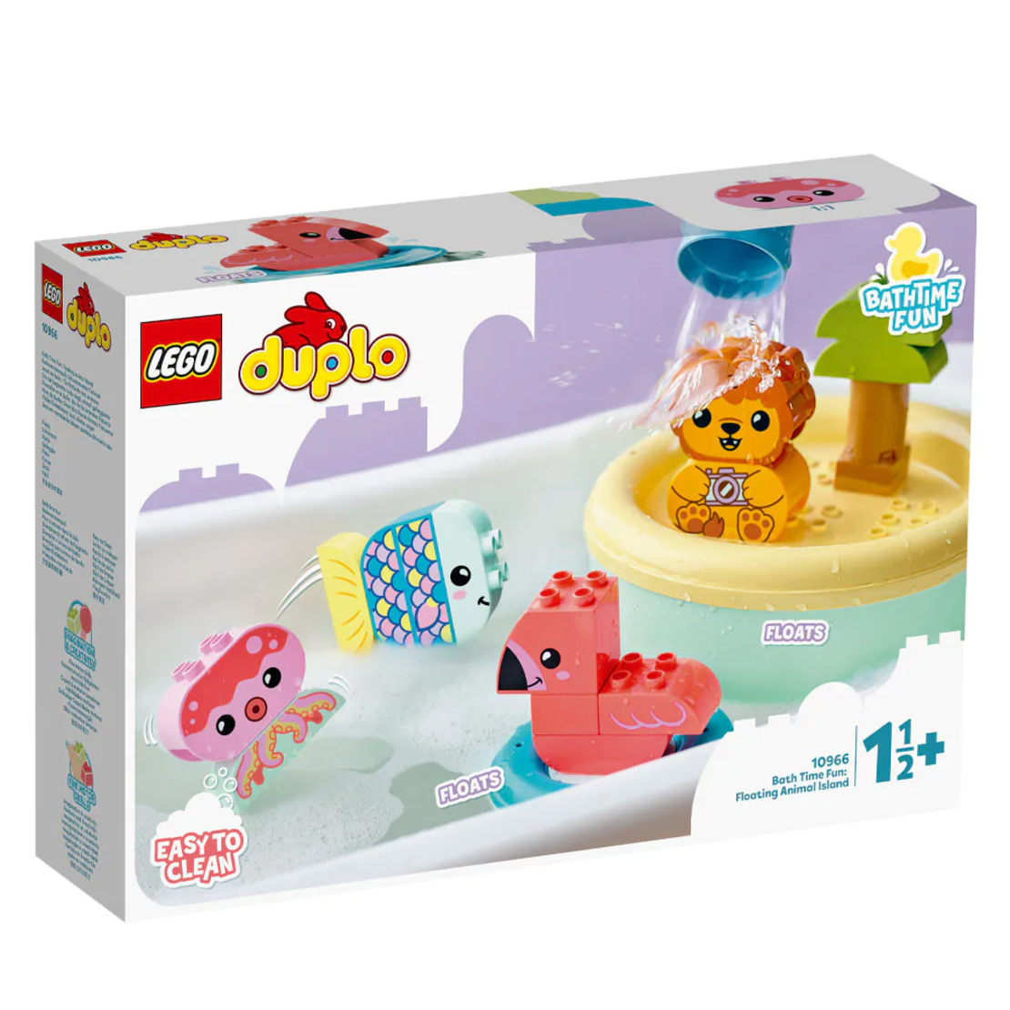 LEGO® DUPLO® Забавления в банята - плаващ остров с живoтни 10966