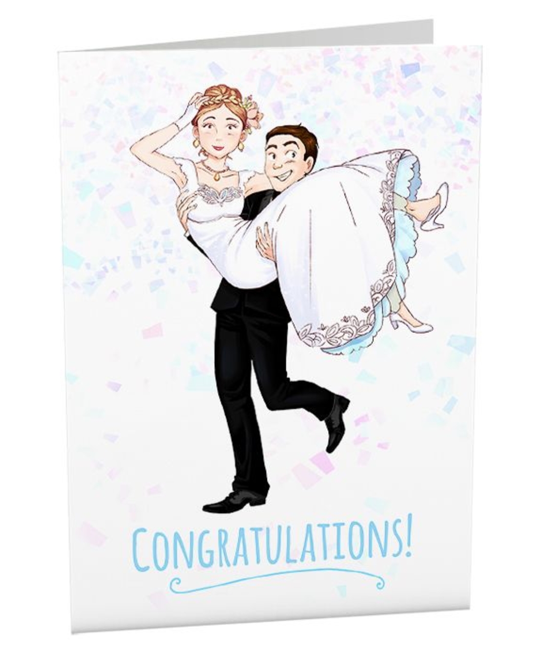 Поздравителна картичка iGreet - Булка и младоженец