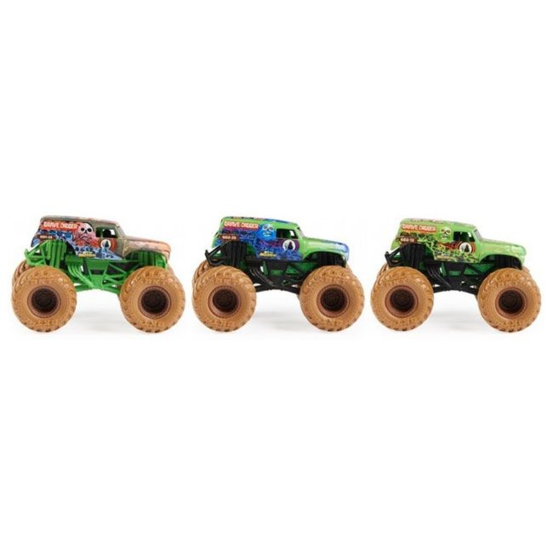 Детска кола за игра Spin Master Monster Jam True Metal Mystery Mudders 1:64, с променящ се цвят