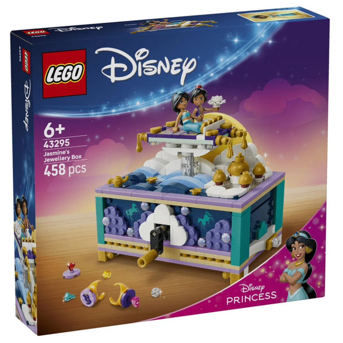 LEGO® Disney Princess Кутия за бижута на Ясмин 43295