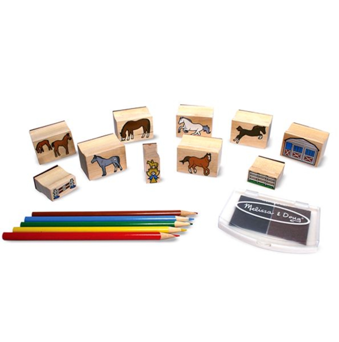 Дървени печати Melissa and Doug Кончета 12410