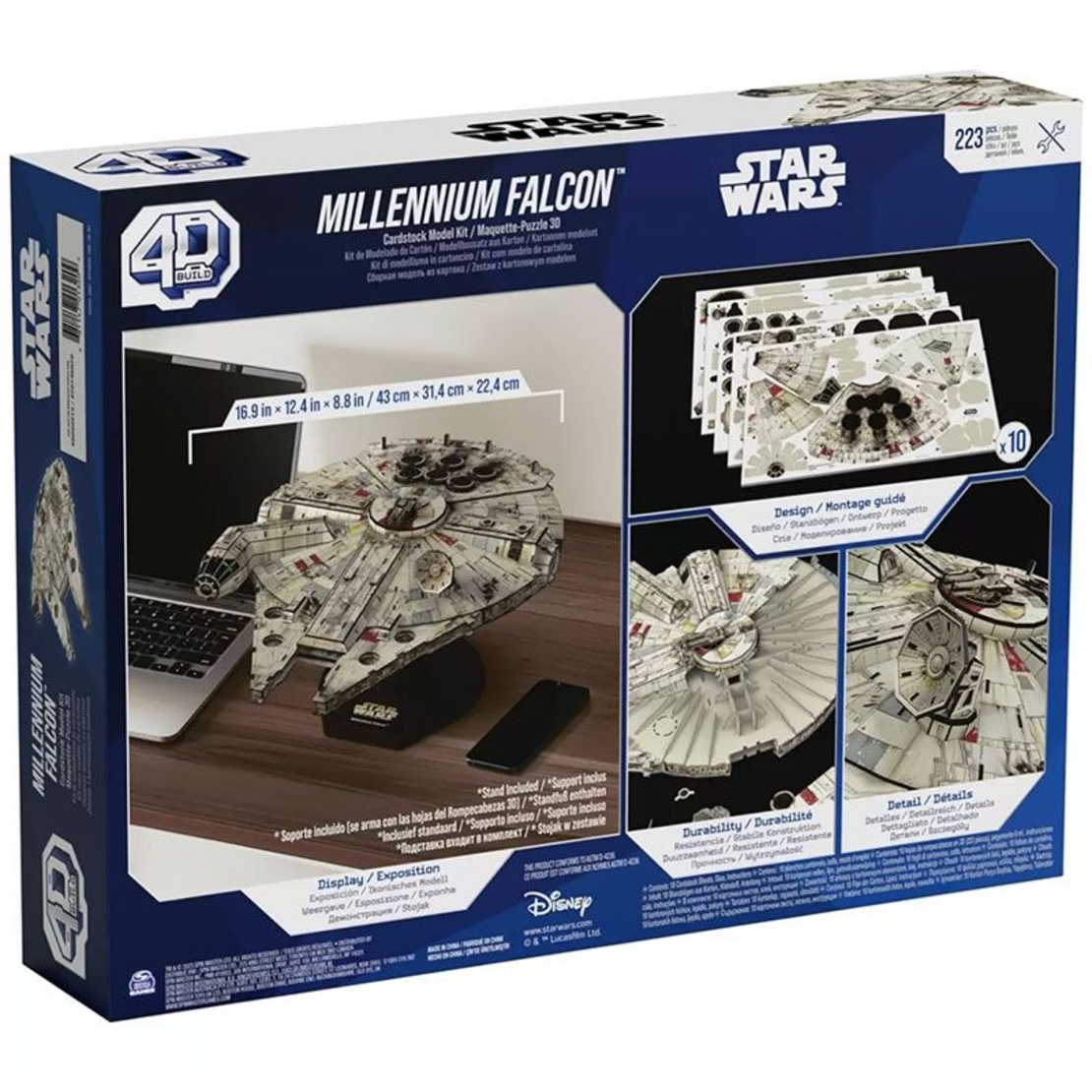 3D Пъзел Spin Master Star Wars Millennium Falcon, 223 ч.